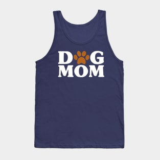 Dog Mom - Proud Puppy Mama Paw Print Tank Top